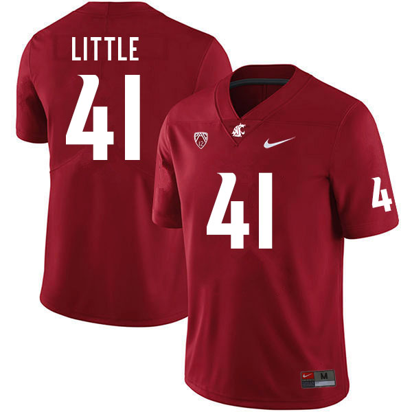 Men #41 J.R. Little Washington Cougars College Football Jerseys Sale-Crimson